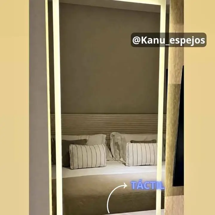 Espejo rectangular sistema Touch con Esmerilado varias medidas disponibles!