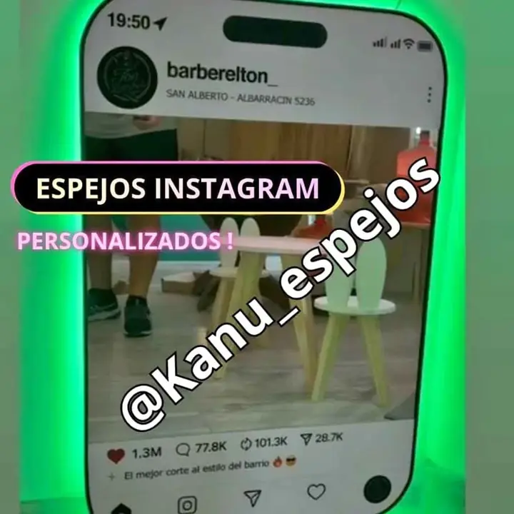 Espejo Instagram con LED personalizados nuevo modelo!