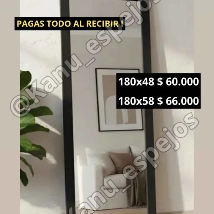 Espejo vestidor de madera varías medidas!