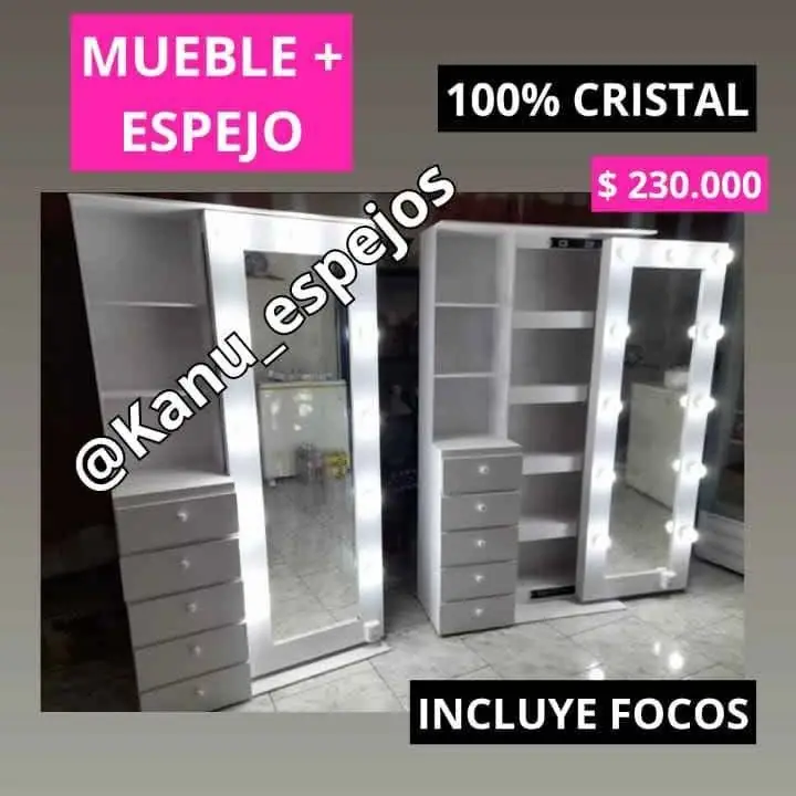 Mueble+Espejo 175×97 Incluye focos!