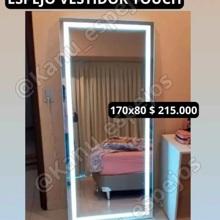 Espejo Vestidor Touch 170×80