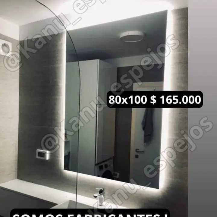 Espejo Led sistema Touch 80×100