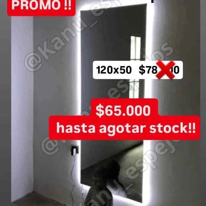 Promo hasta agotar stock espejo LED!
