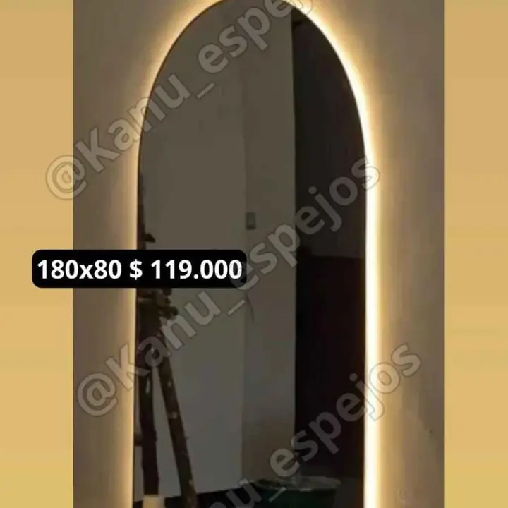 Espejo Vestidor Arco LED 180×80