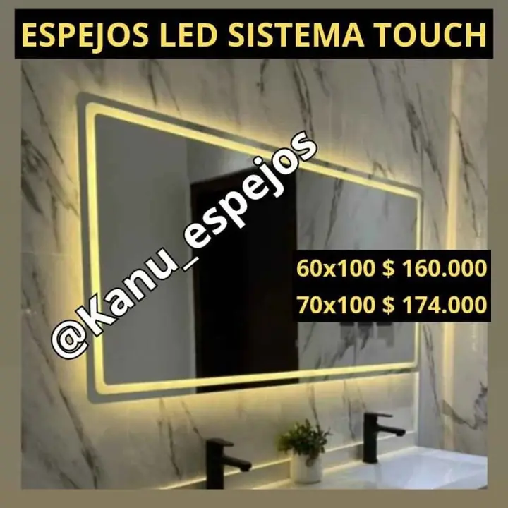 Espejo Led sistema Touch varias medidas
