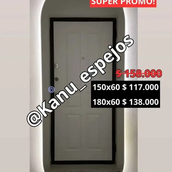 Súper promo! espejo píldora touch simple!