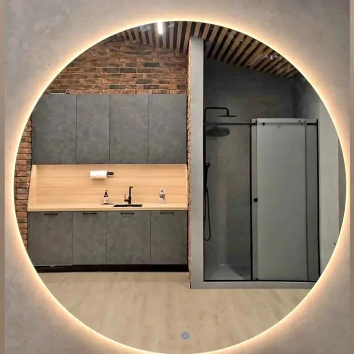 Espejo Circular LED con Sistema Touch Elegante