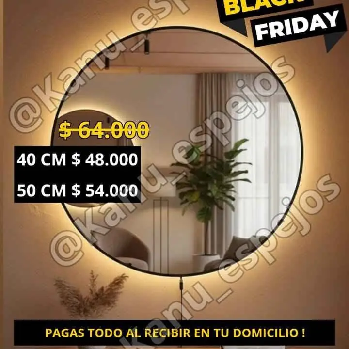 PROMO! Espejo circular LED Varias medidas!