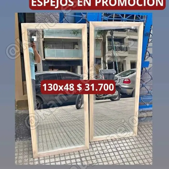 PROMO! Espejo de madera 130×48