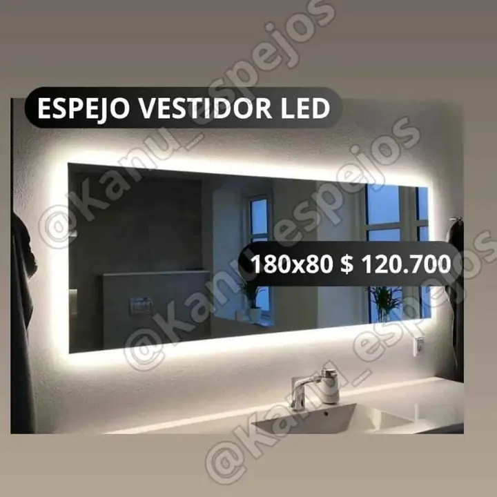 Espejo Vestidor Led 180×80
