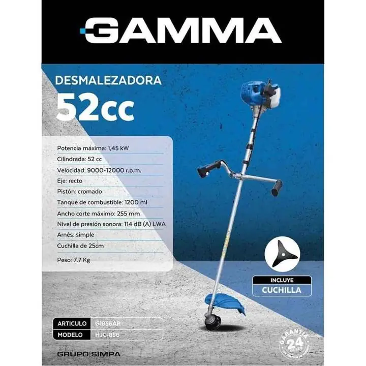 Desmalezadora gamma 52CC