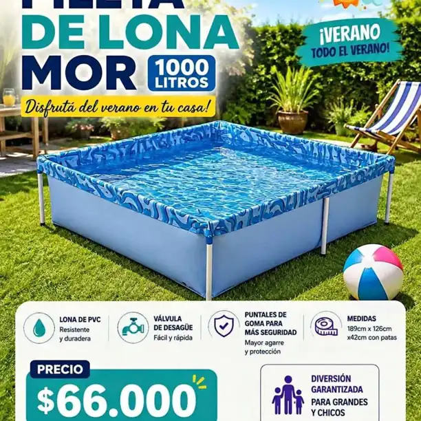NUEVAS Pileta Mor 1000 Litros. solo envíos