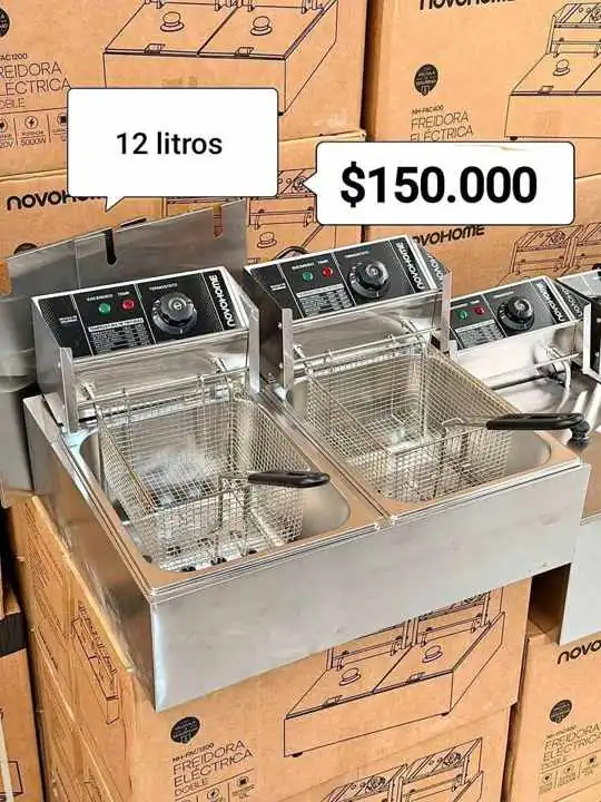 NUEVAS Freidoras de aceite eléctricas 12 litros. Novohome