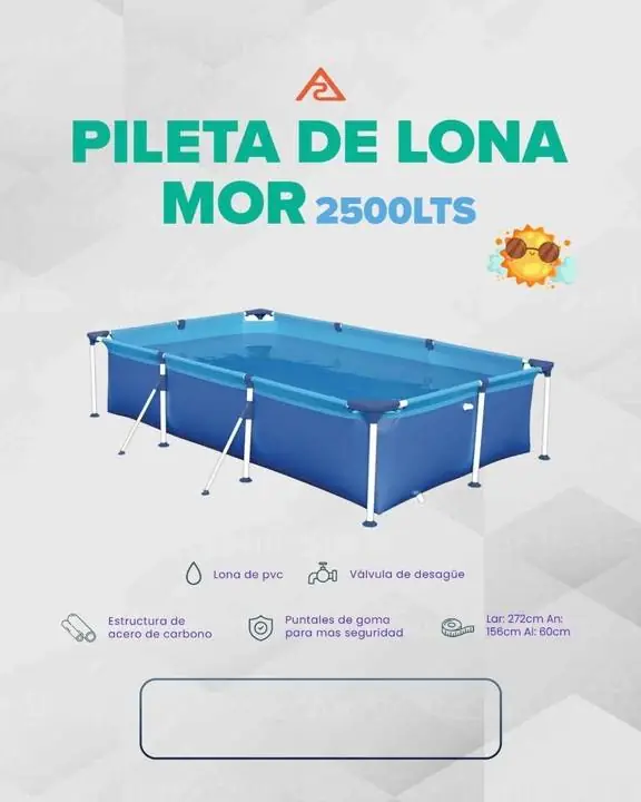 Pileta de Lona Mor 2500 Litros