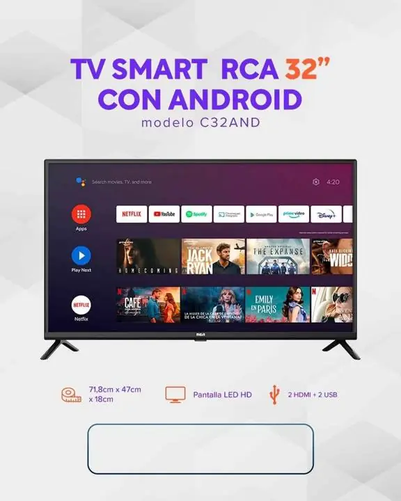 TV smart RCA 32" C/Android HD