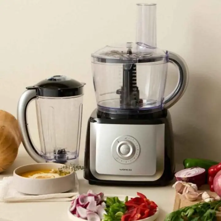 Multiprocesadora Winco C/vaso licuador Negra (W1818N)