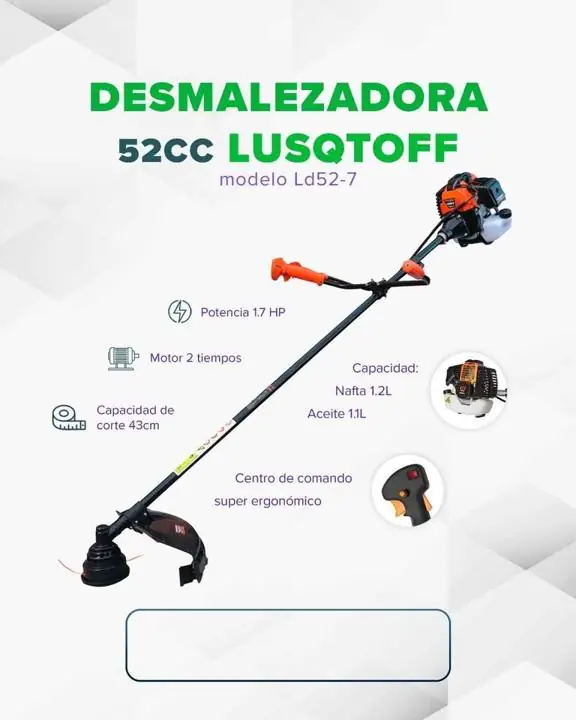 Desmalezadora LUSQTOFF naftera 52cc