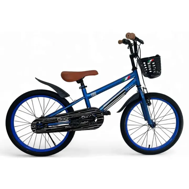 Bicicleta Dencar Retro R20 Azul con canasto