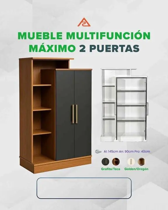 Mueble Multifunción Máximo 2 Puertas