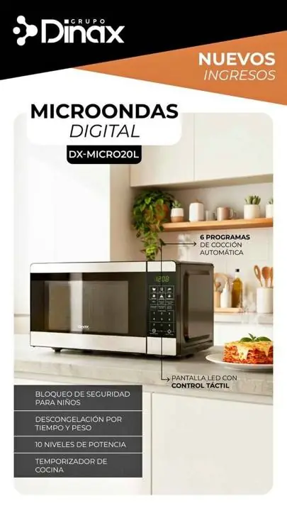NUEVOS Microondas Dinax 20L
