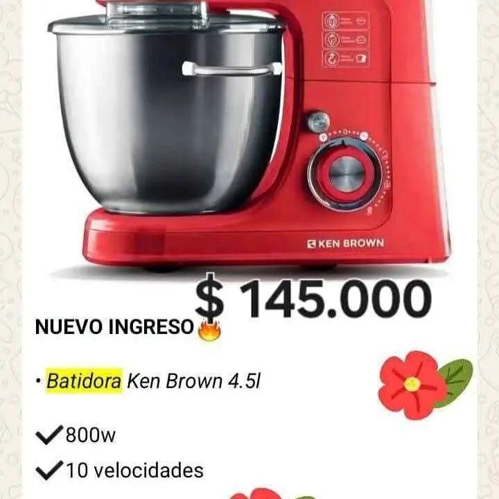 Batidora Ken Brown 4.5l 800w 10 velocidades