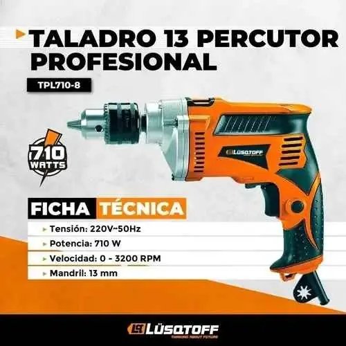 Taladro Percutor Lusqtoff