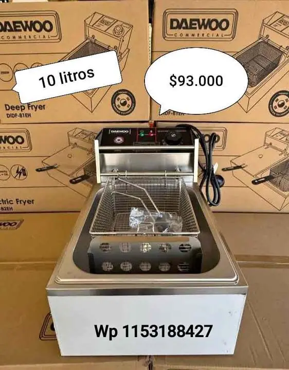 NUEVAS Freidora Eléctrica de Aceite Daewoo 10 litros