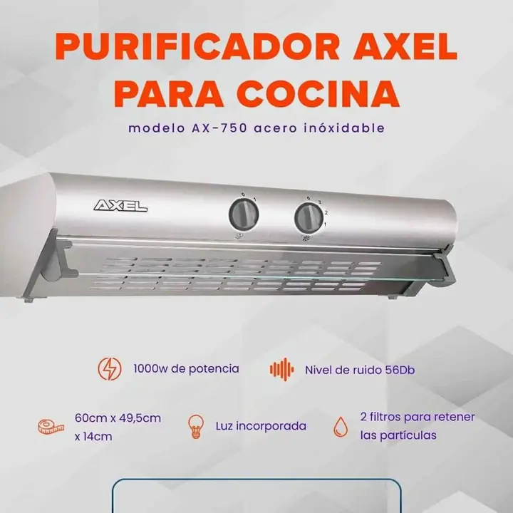 Purificador Axel AX-750 Acero Inox $120.000 Bpi