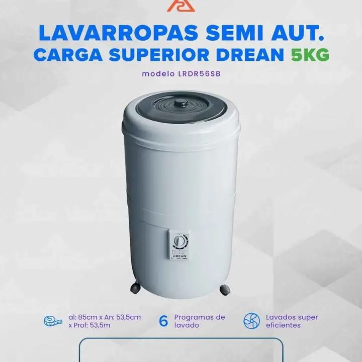 Lavarropas Drean Semiautomático 5KG