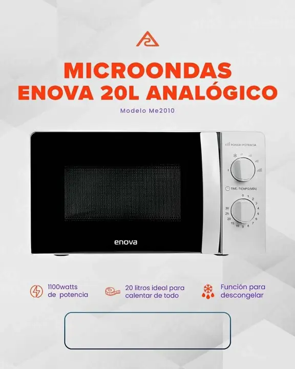 Microondas Enova 20L analogico Blanco