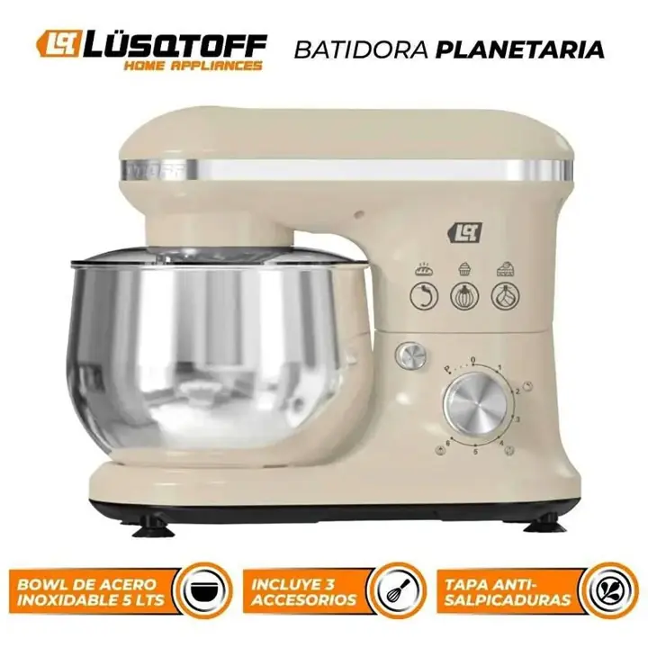 Batidora Planetaria Lusqtoff 1000W 5 litros