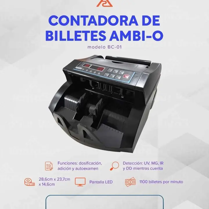 Contadora de Billetes Ambi Negra
