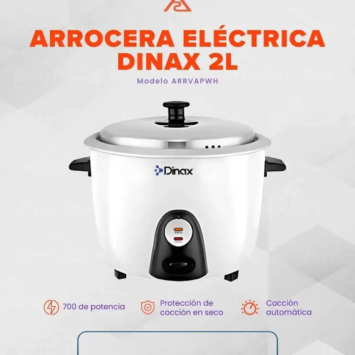 Arrocera Electrica Dinax 2L 700W Blanca