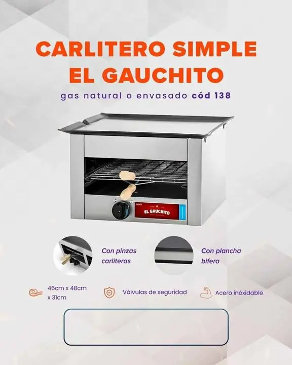 Carlitero Acero el Gauchito C/Plancha G/E