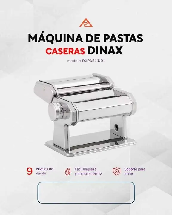 Maquina de Pastas Dinax 9 Niveles