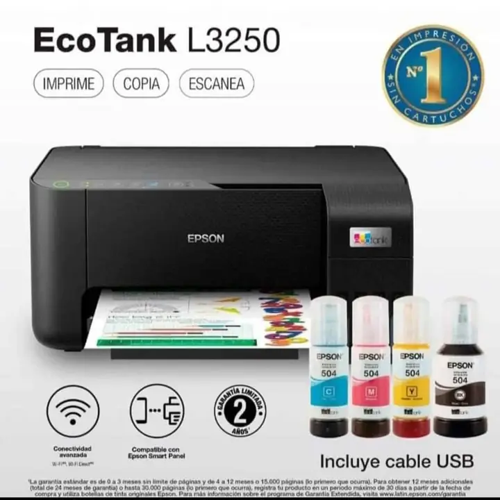 Impresora Epson L3250 c/sistema continuo y WiFi