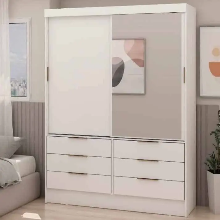 Ropero 2 puertas 6 cajones, con espejo envío sin cargo
