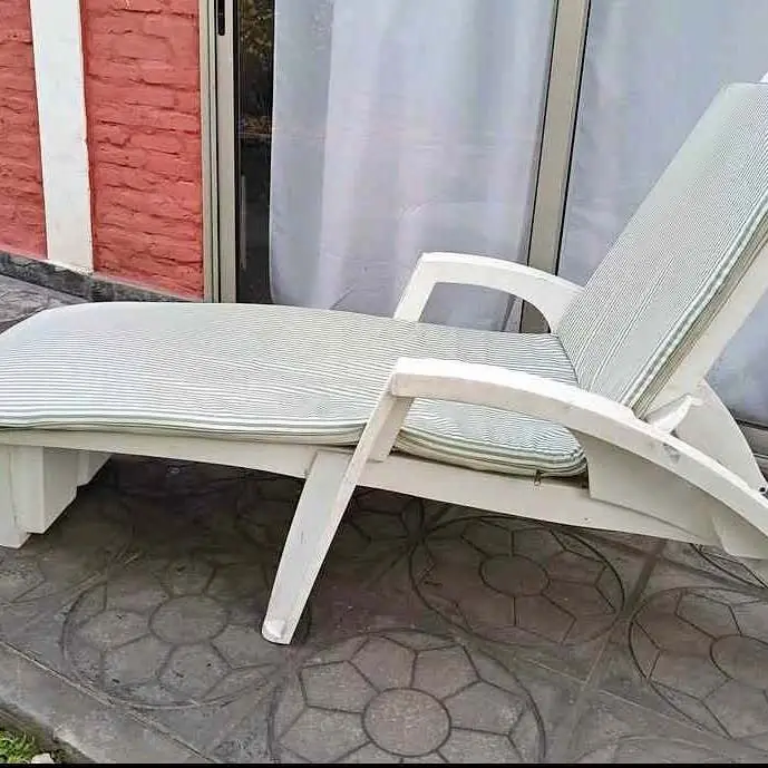 Reposera con almohada
