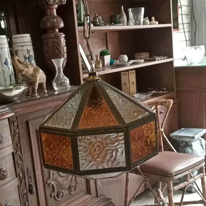 Lámpara colgante de vidrio