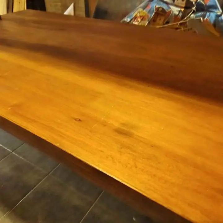 Mesa de comedor de madera pinotea de 140 x 80