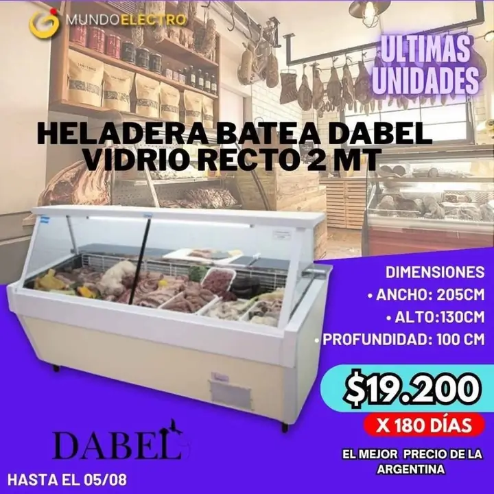 Heladera batea pago diario