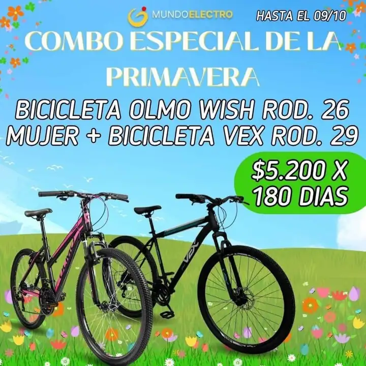 Bicicleta pago diario