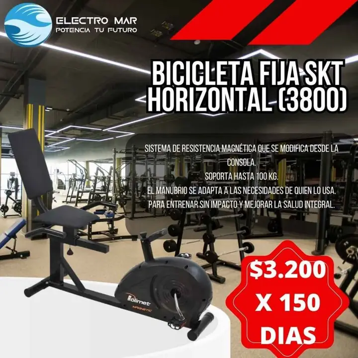 Bicicleta fija pago diario