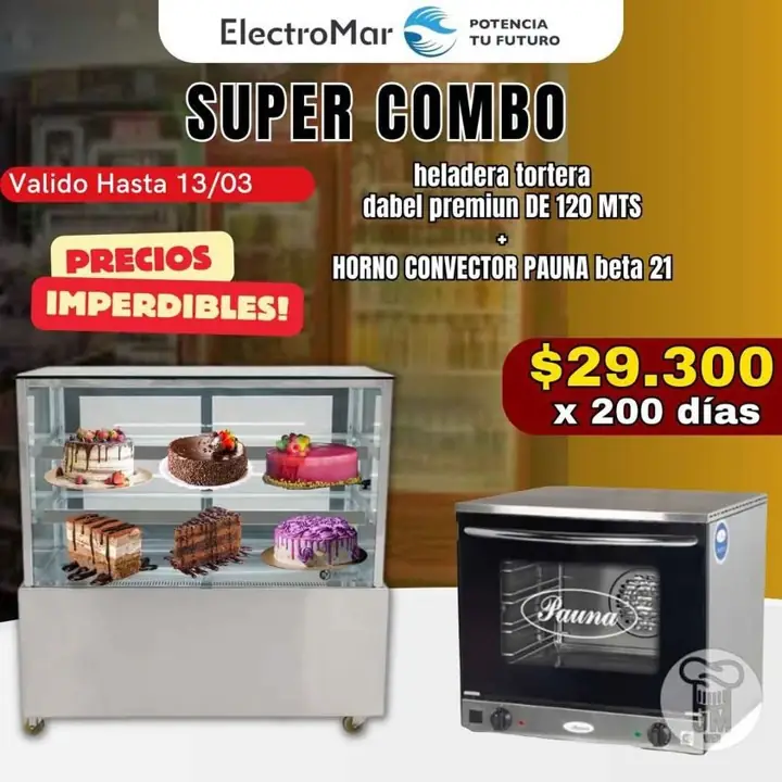 Heladera tortera pago diario