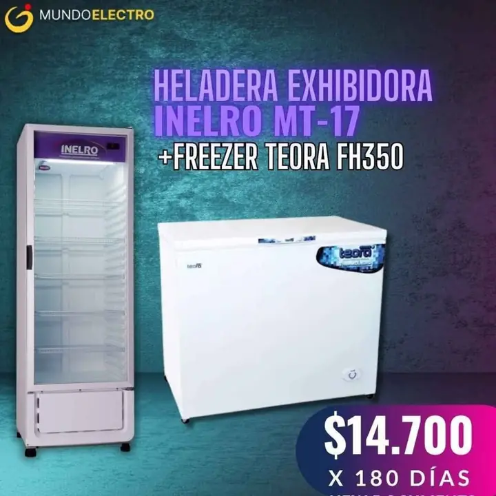 Heladera exbibidora freezer pago diario