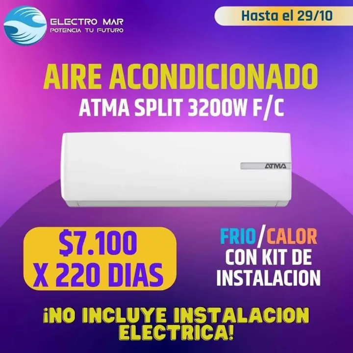 Aire acondicionado pago diario