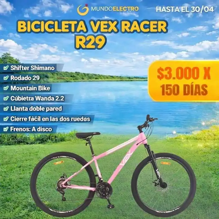 Bicicleta pago diario