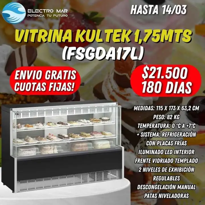 Heladera tortera pago diario