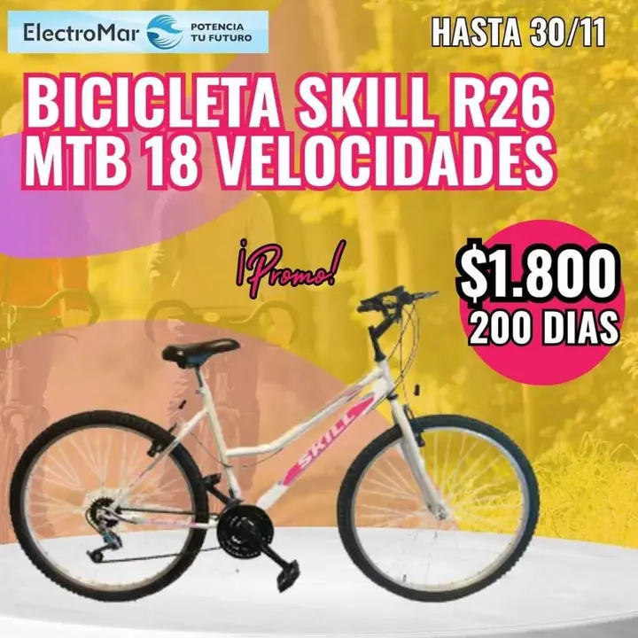 Bicicleta pago diario