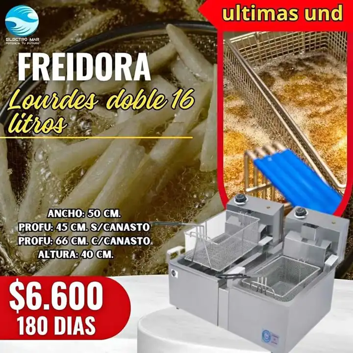 Freidora pago diaria